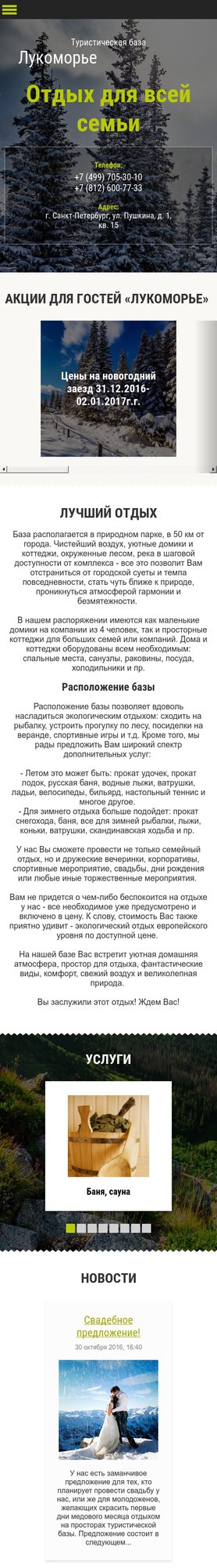 Мобильная версия дизайна № 60457
