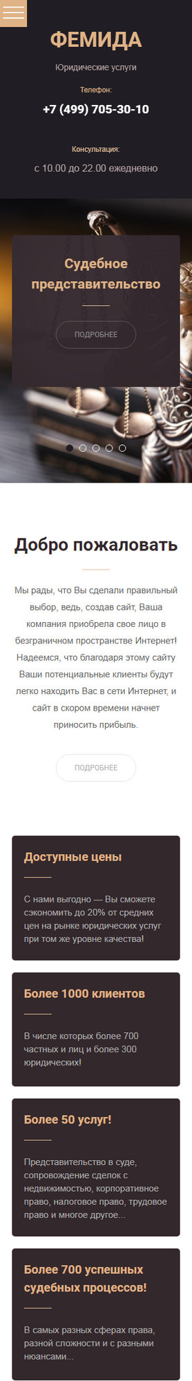 Мобильная версия дизайна № 66448