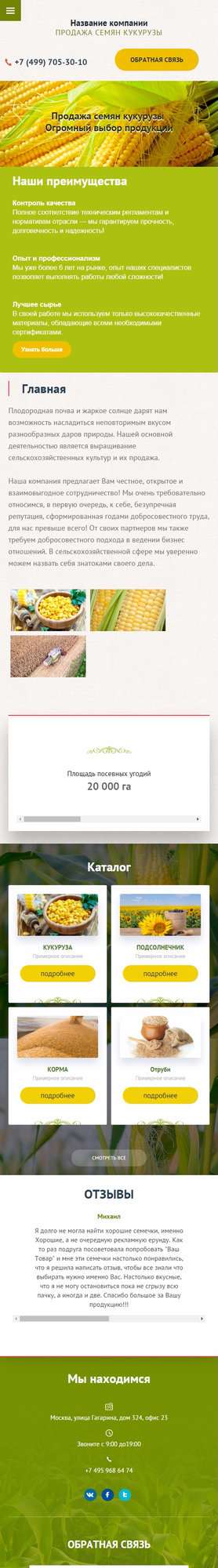Мобильная версия дизайна № 67570