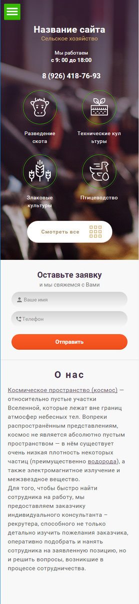 Мобильная версия дизайна № 67601