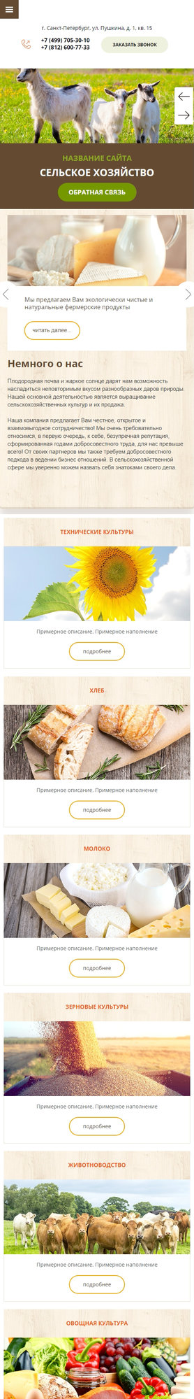 Мобильная версия дизайна № 68663