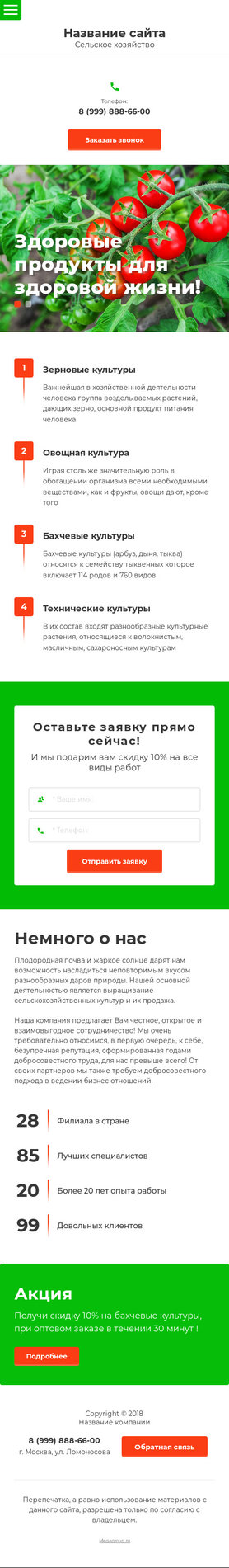 Мобильная версия дизайна № 69428
