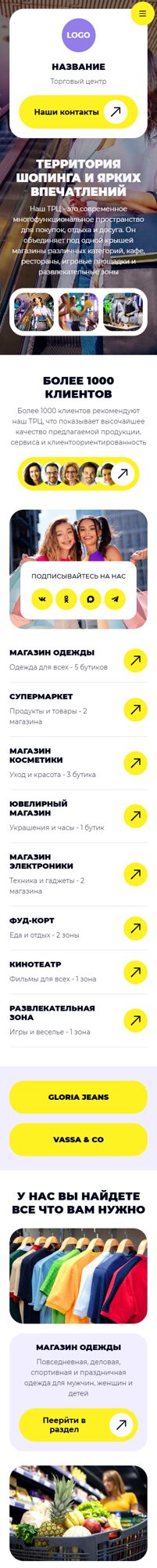 Мобильная версия дизайна № 106344
