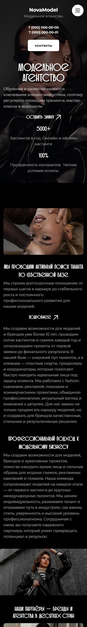 Мобильная версия дизайна № 107231