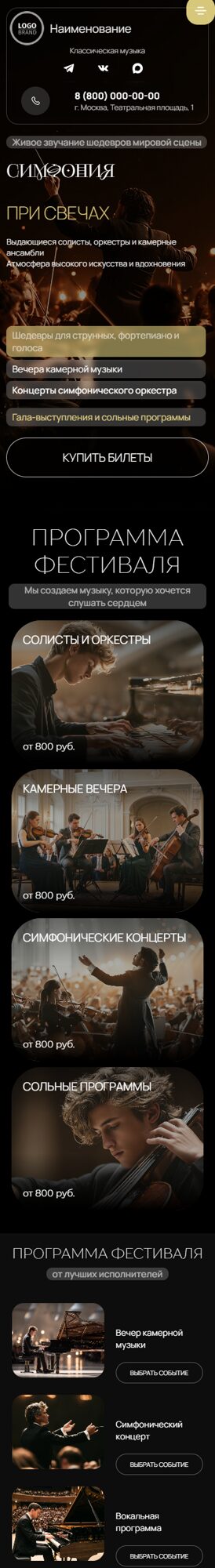Мобильная версия дизайна № 106885