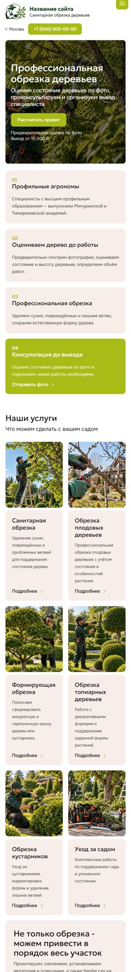 Мобильная версия дизайна № 107437