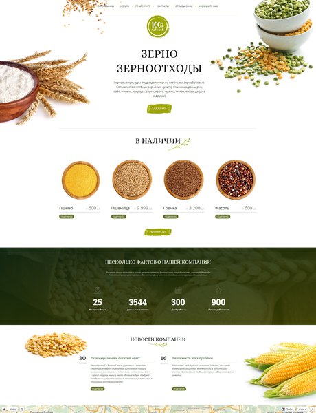 Готовый Сайт-Бизнес № 1646180 - Зерно, зерноотоды (Превью)
