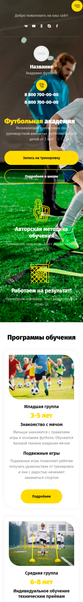 Мобильная версия дизайна № 85637