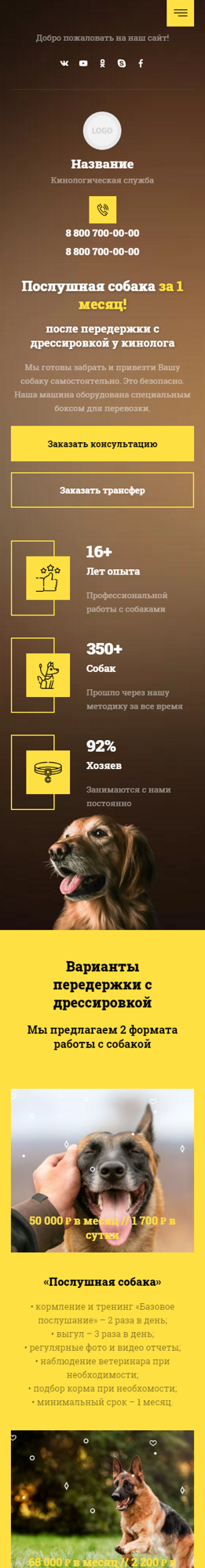 Мобильная версия дизайна № 85776