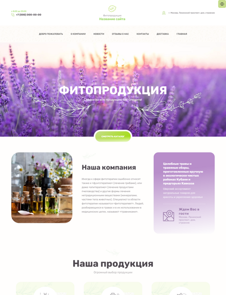 Готовый Сайт-Бизнес № 3542938 - Фитопродукция (Превью)