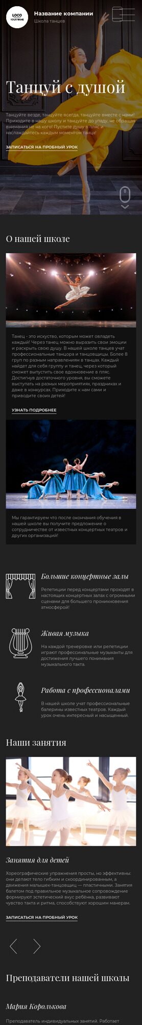 Мобильная версия дизайна № 107377