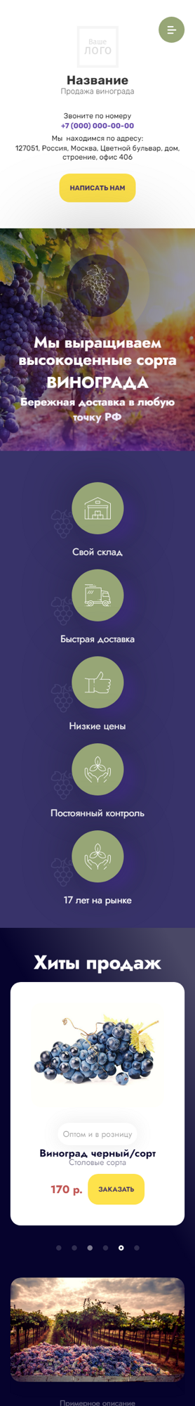 Мобильная версия дизайна № 90803