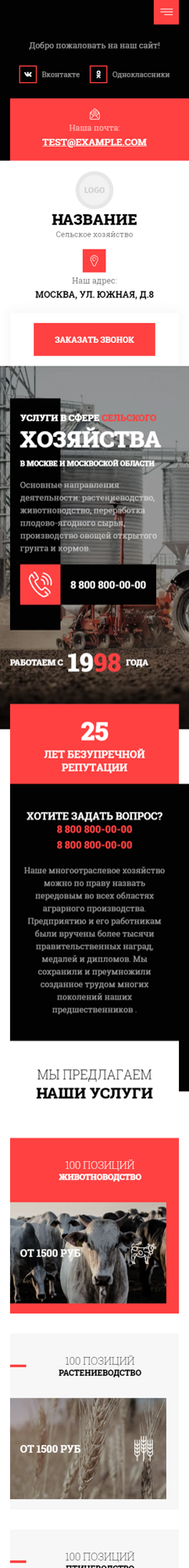 Мобильная версия дизайна № 92432