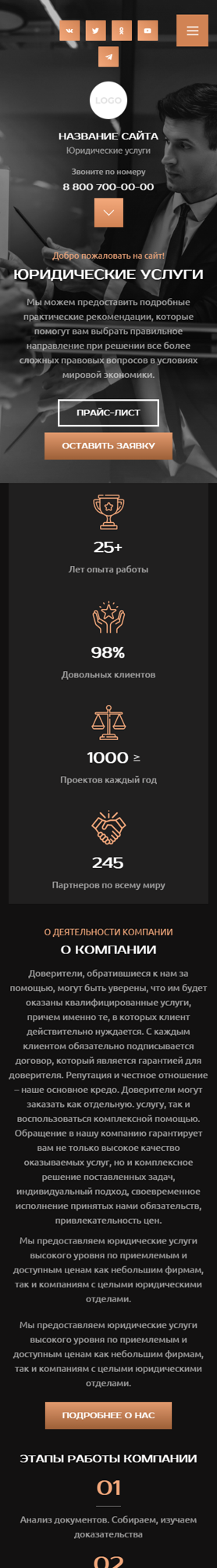 Мобильная версия дизайна № 94342