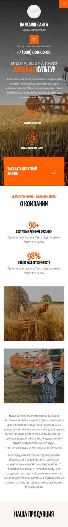 Мобильная версия дизайна № 101559