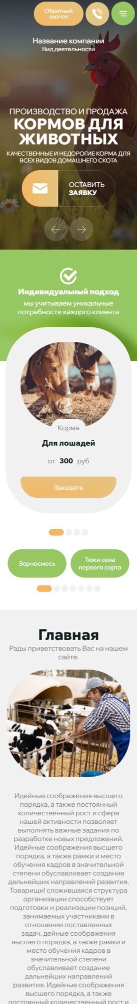 Мобильная версия дизайна № 102381