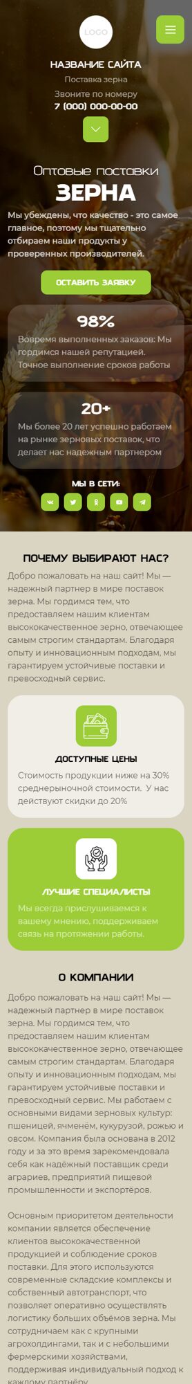 Мобильная версия дизайна № 102494