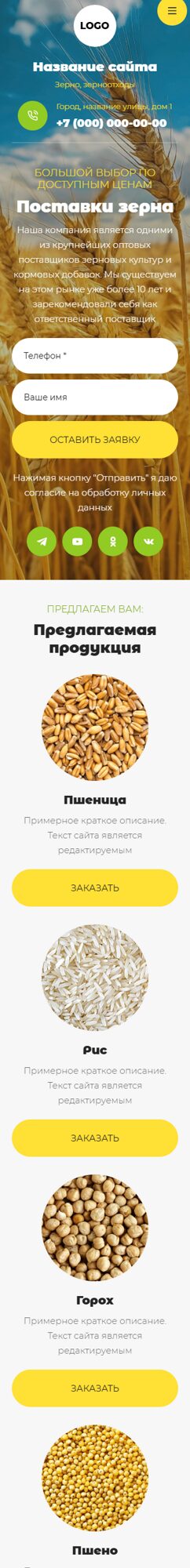 Мобильная версия дизайна № 102742