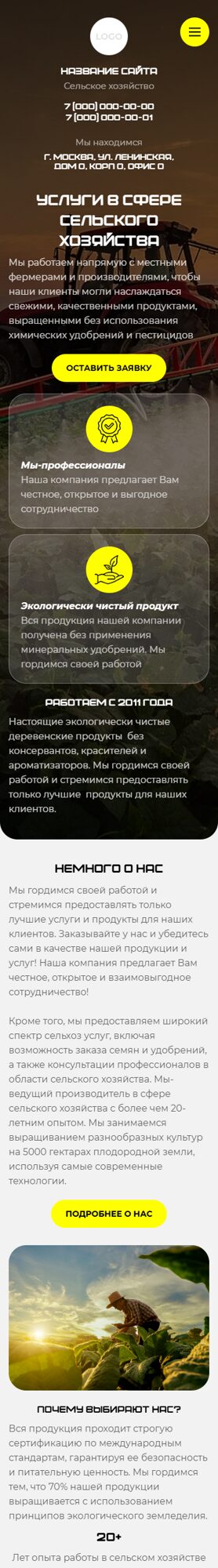 Мобильная версия дизайна № 103368